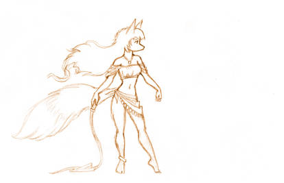 Ryoko, Vixen Pirate Sketch