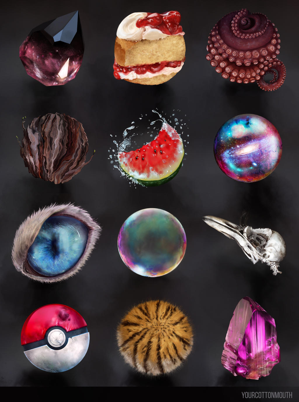 material studies by YourCottonmouth on DeviantArt