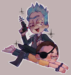 Rick Prime and Evil Morty FanArt