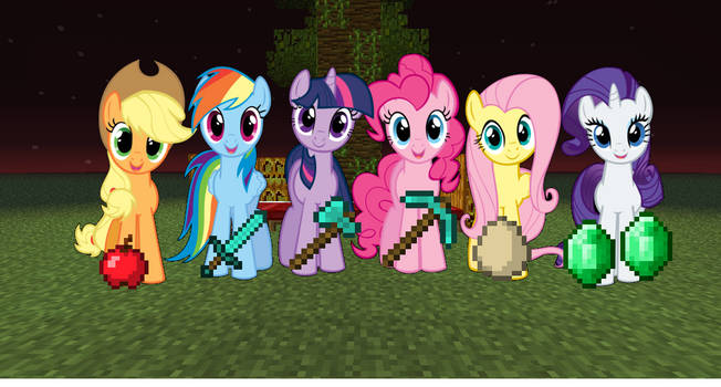 Pony mincraft crossover