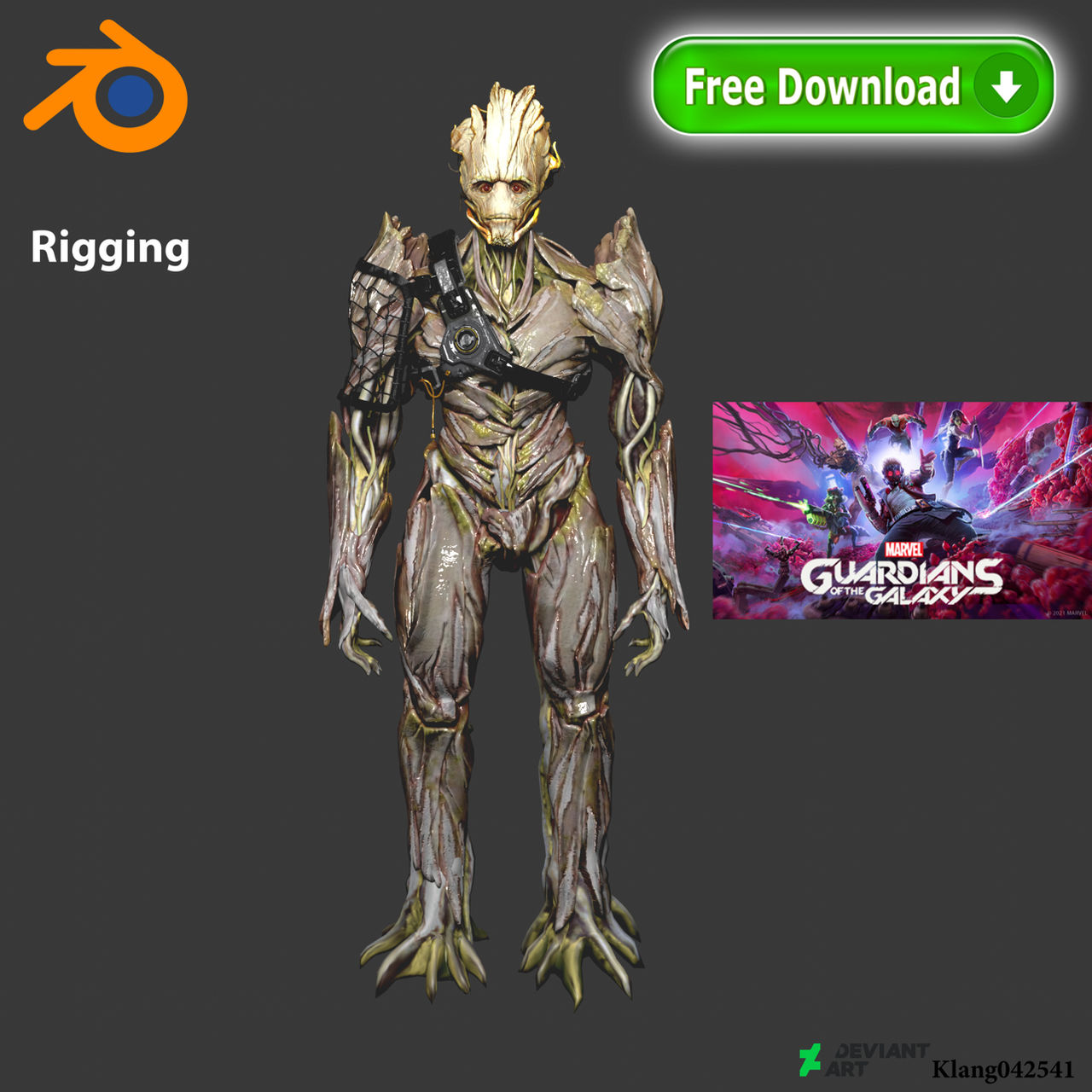 Groot - Marvel's Guardians of the Galaxy by Klang042541 on DeviantArt