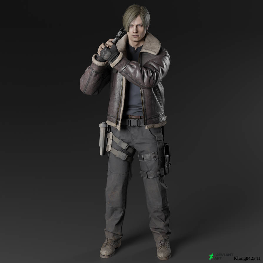Resident Evil 4 remake Leon by Klang042541 on DeviantArt