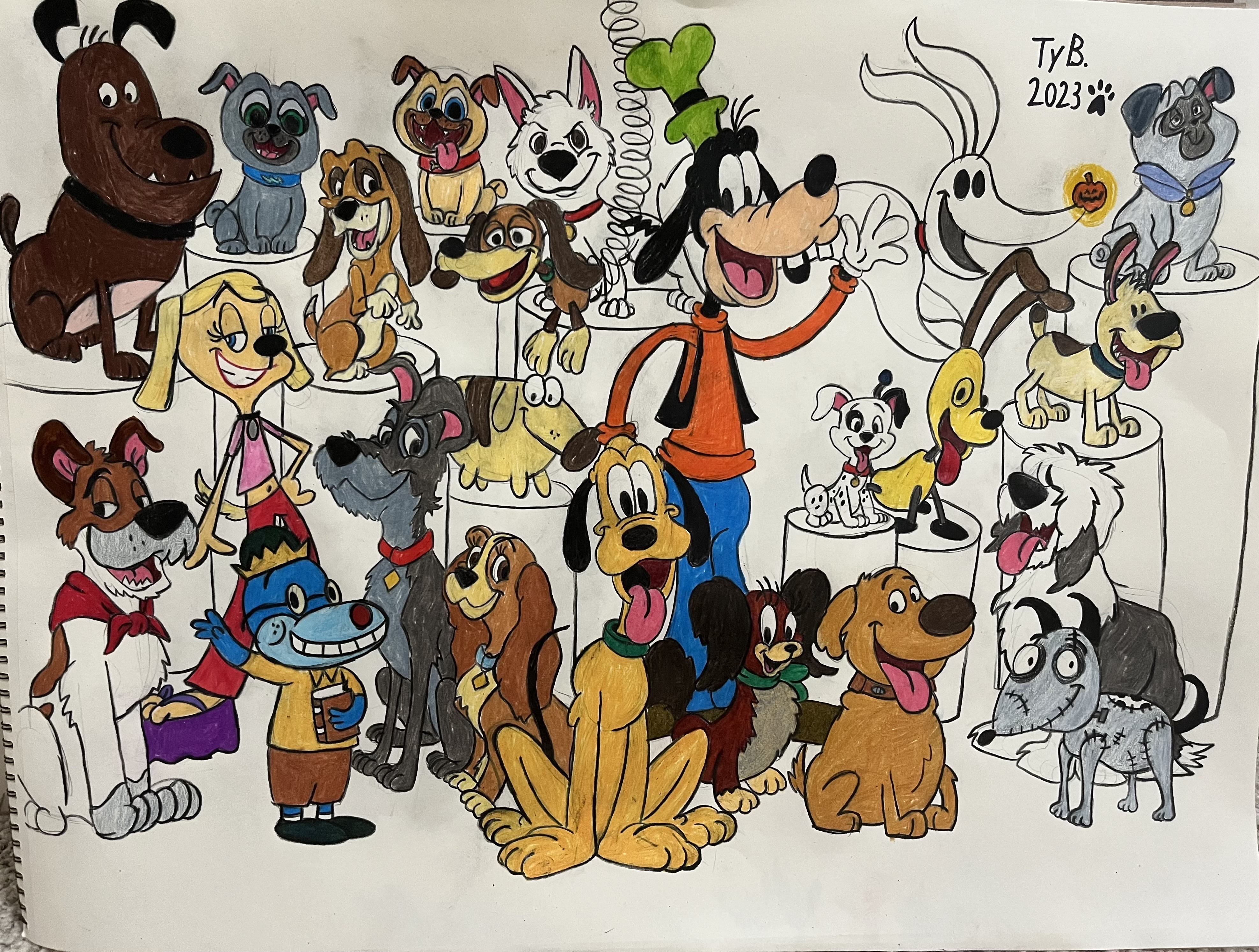 Deviantart Characters Dogs Disney Dogs by TBroussard on DeviantArt