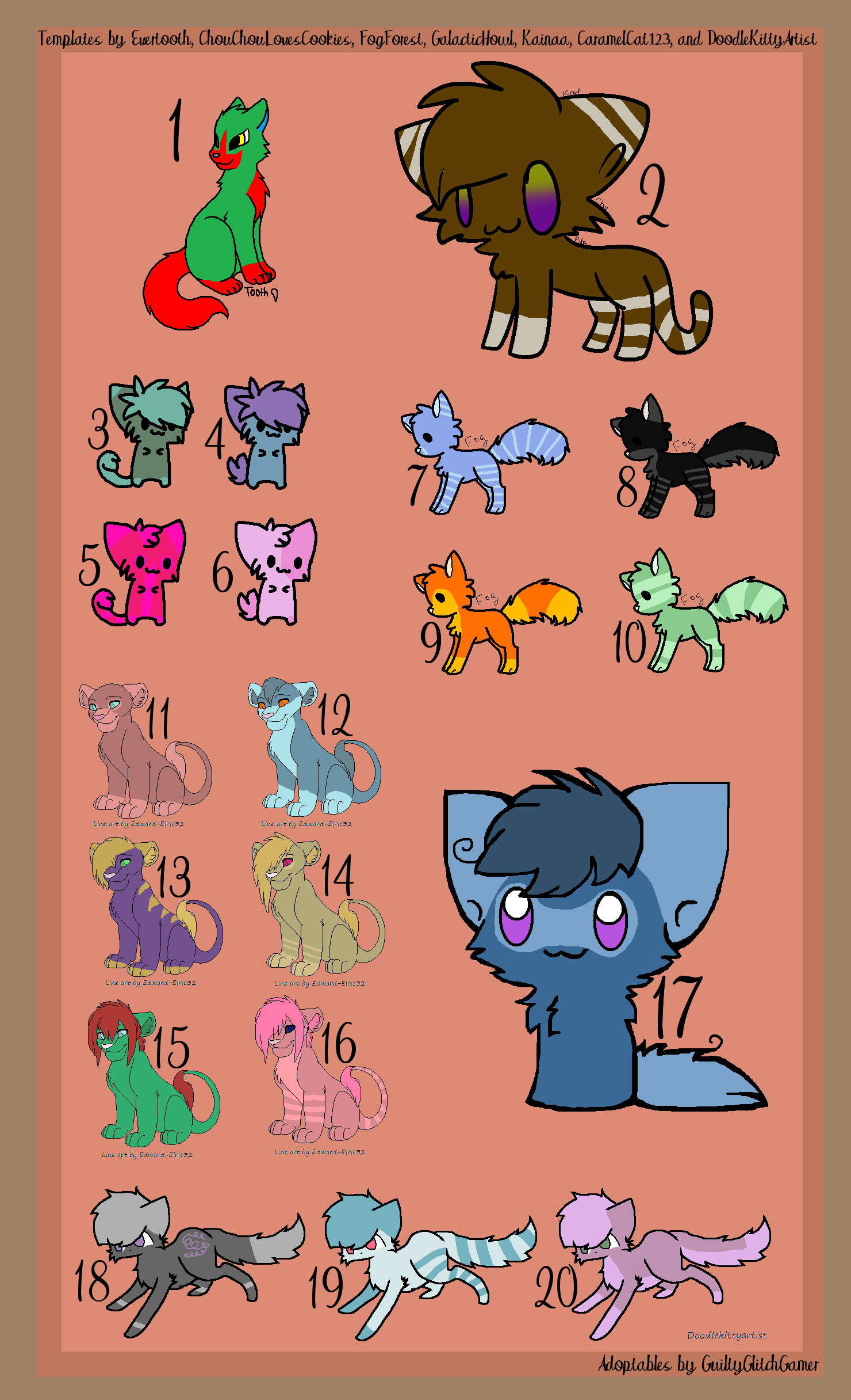 Dirt Cheep Cat Point Adopt Set1 OPEN *READ DESC.*