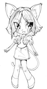 Kaira Chibi - lineart