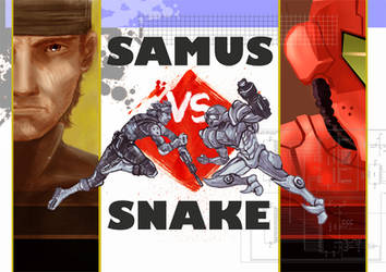 Samus VS Snake COVER