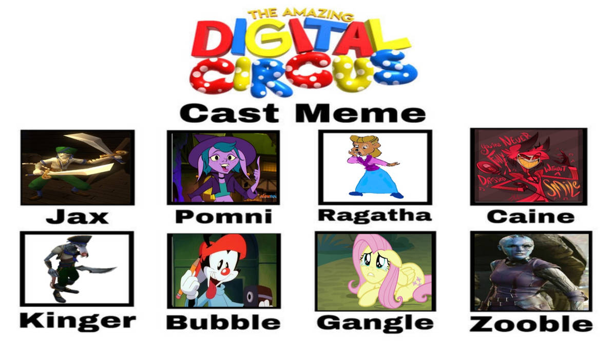 Cicus Meme The Amazing Digital Circus (cast meme) by thepirateking64 on DeviantArt