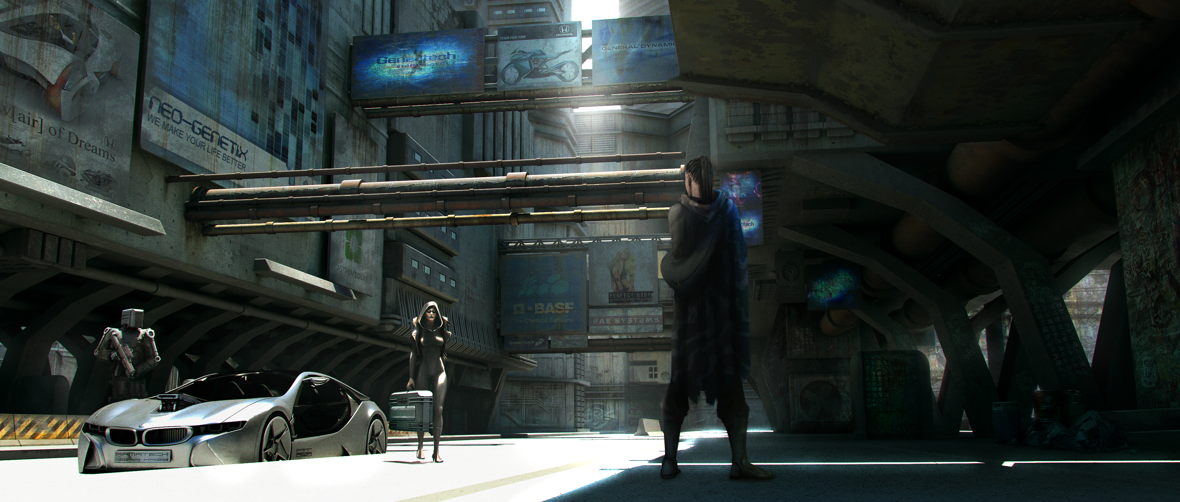 Back Alley Meeting by artificialdesign