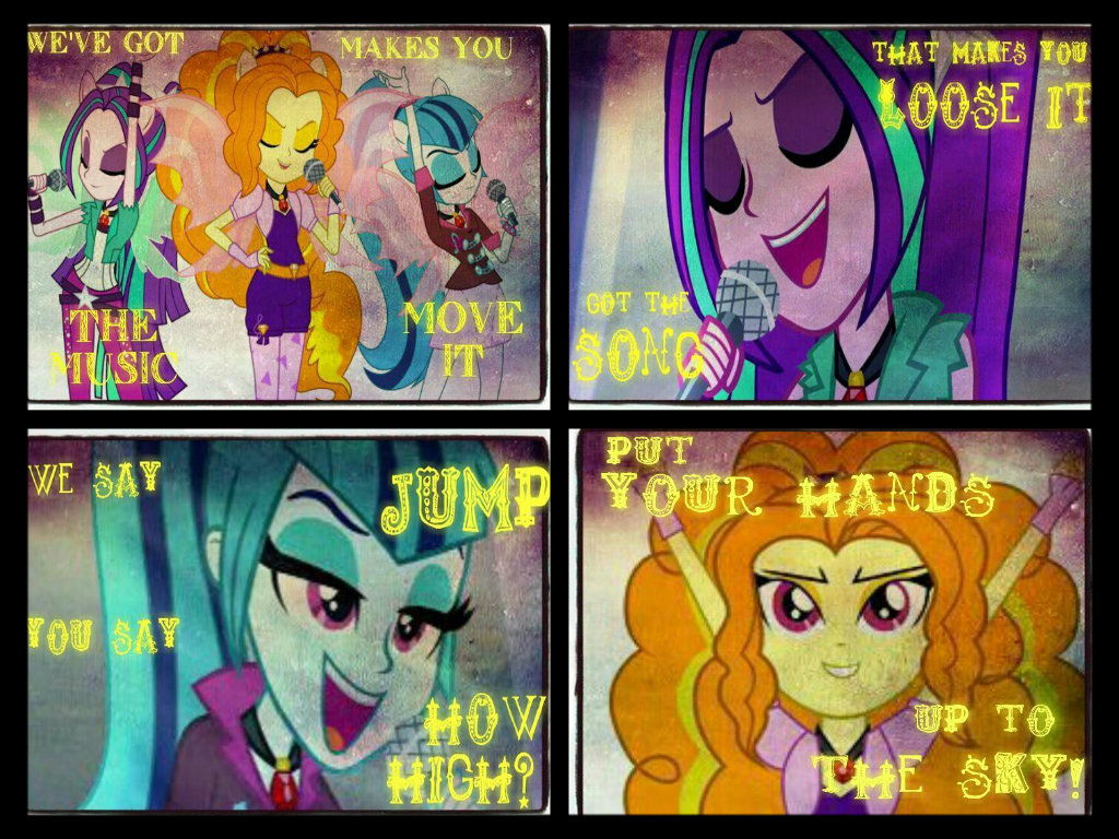 The Dazzlings- Under Our Spell collage