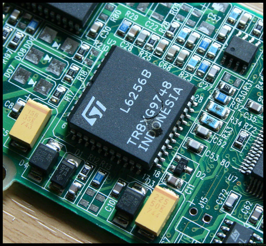 exploded chip ona HDD PCB by Adarion on DeviantArt