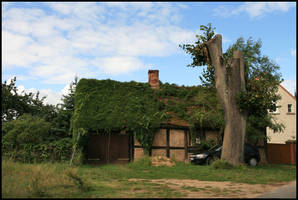 little hut by the sky