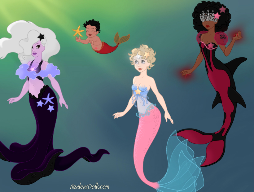 AzaleasDolls MermaidScene - Disney Mothers by CheshireScalliArt on  DeviantArt