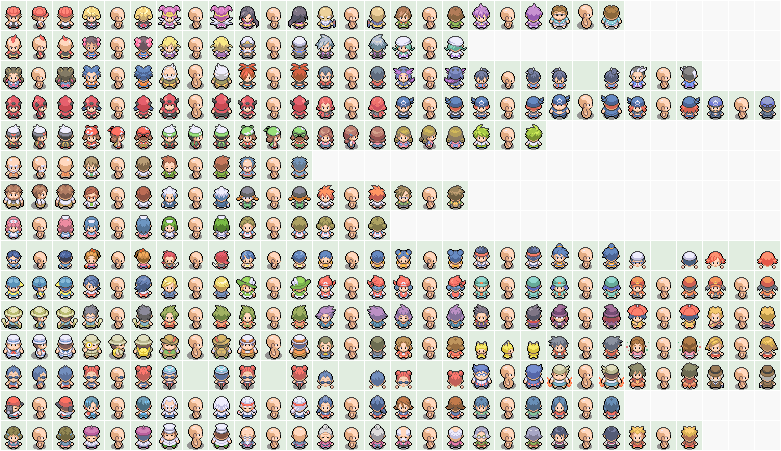 Gen 3 Pokemon Trainer Overworld Sprites.