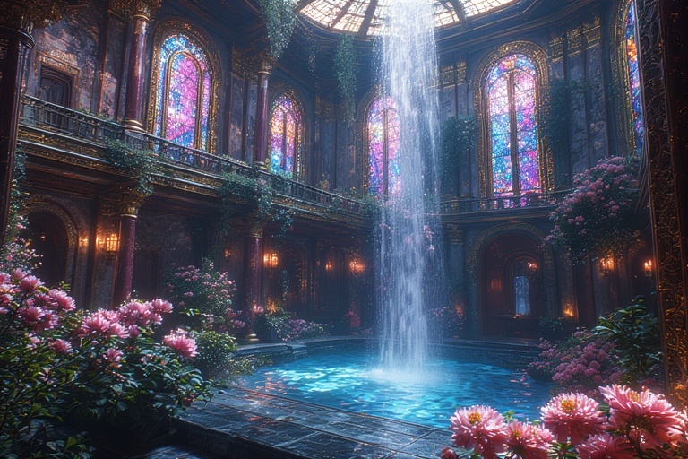 Indoor Waterfall0 by MonNoka on DeviantArt