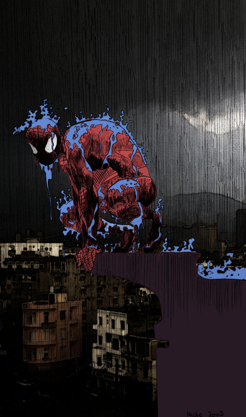 Spiderman Rain by Groundbase on DeviantArt