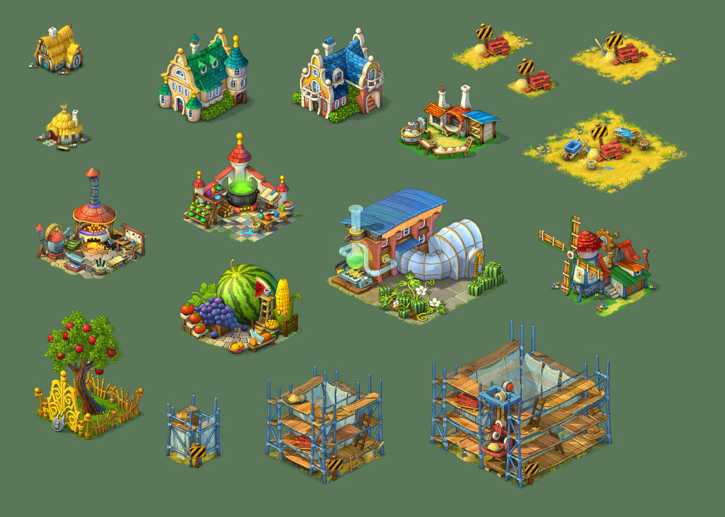 Fantasy Buildings 01 by roma-n on DeviantArt