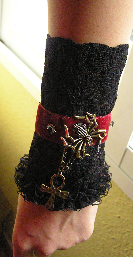 goth victorian bracelet ank