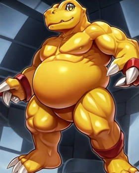 bloated Agumon