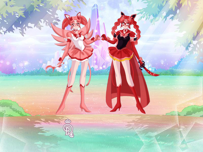 sailor rose moon and sailor rose earth