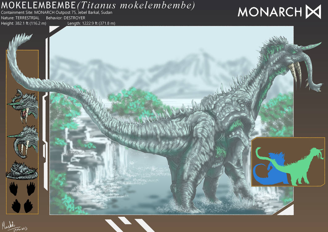 TrenchKaiju (COMMS OPEN) on X: Monsterverse Mokele-Mbembe #art