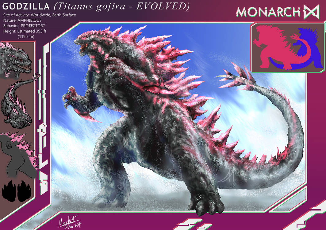 Evolved Godzilla (Monsterverse) by Maskottitanium on DeviantArt