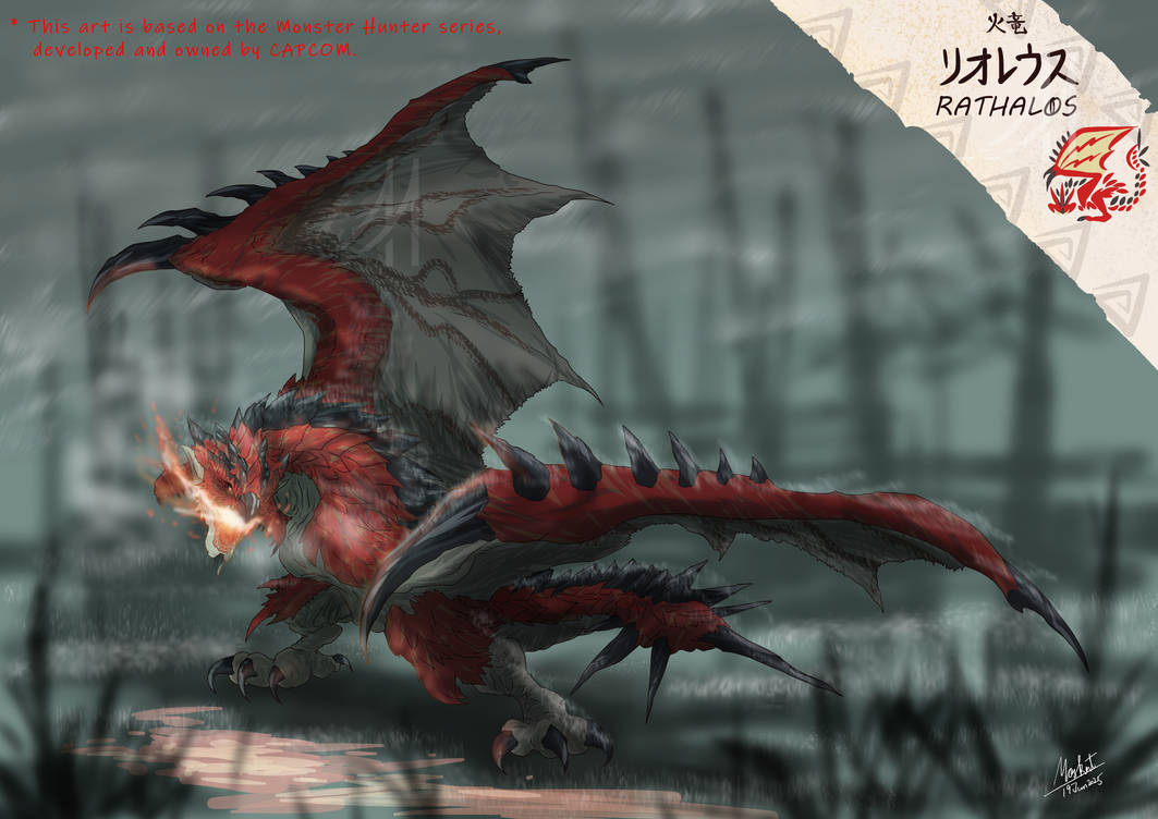 Rathalos (ver.Standard) by Maskottitanium on DeviantArt