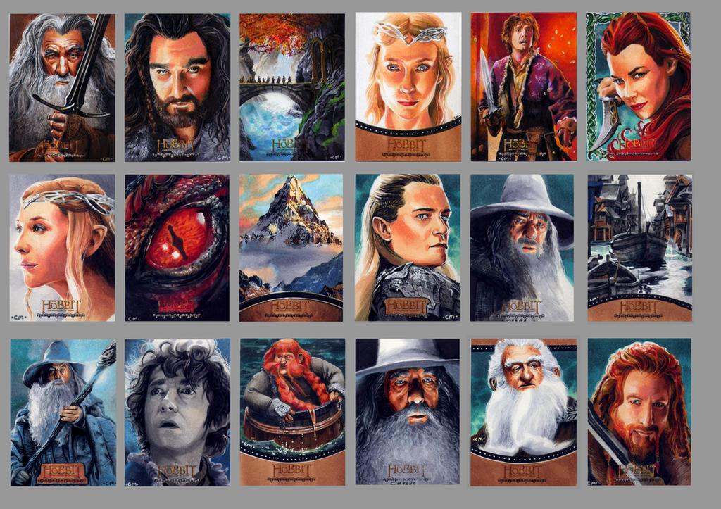 Sketch cards for Cryptozoic's Hobbit card set