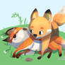 Original Art : Fox Siblings