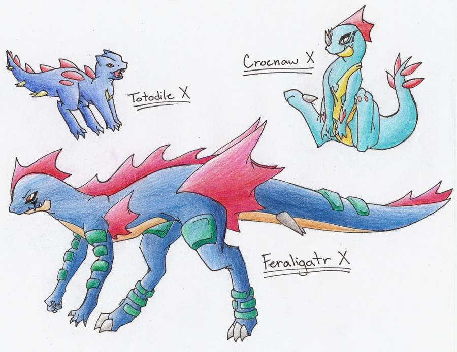 Totodile Evolution Series X By Celestialtentails On Deviantart Totodile Evolution Series X By Celestialtentails On Deviantart