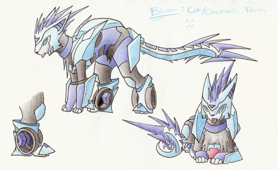 Blurr Cheetah/Cat Form by CelestialTentails on DeviantArt