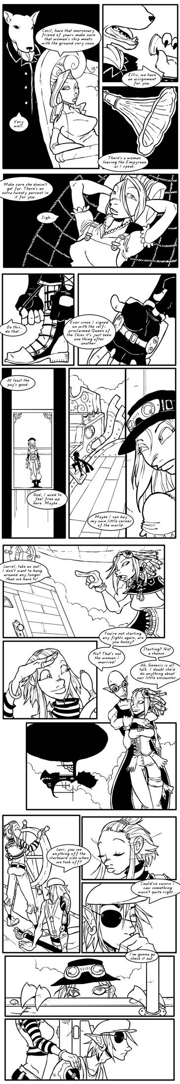 Rogue Skies: Round 1 pg 1-4 by Ekuneshiel