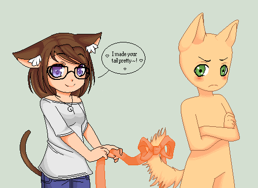 : I made your tail pretty - open collab: