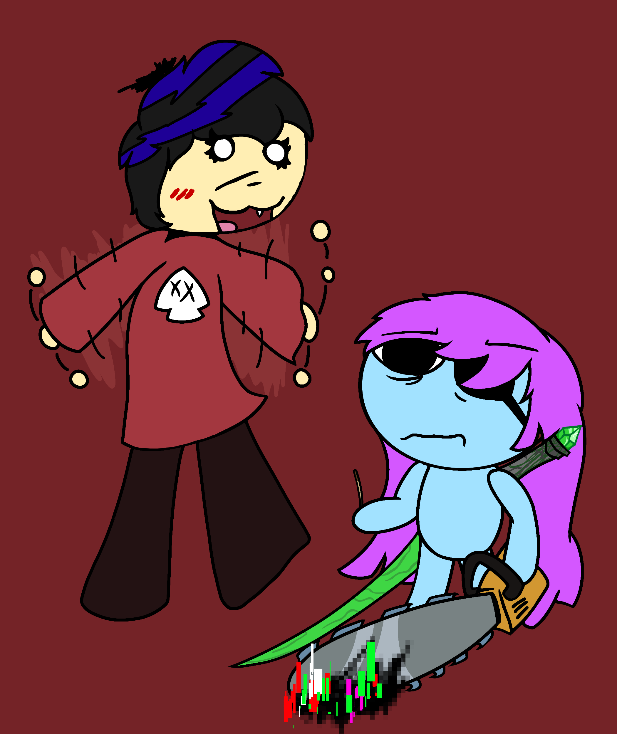 Pibby And Whatever This Creature Is By Poeman005 On DeviantArt pibby-and-whatever-this-creature-is-by-poeman005-on-deviantart