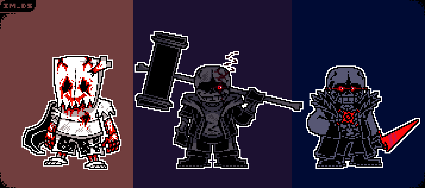 Murder Time Trio Phase 2 Sprites by CooperClimbArt on DeviantArt