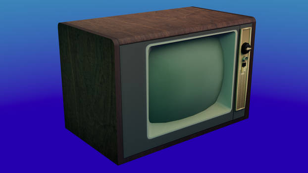 TV 3D Render in Maya (College 2022)