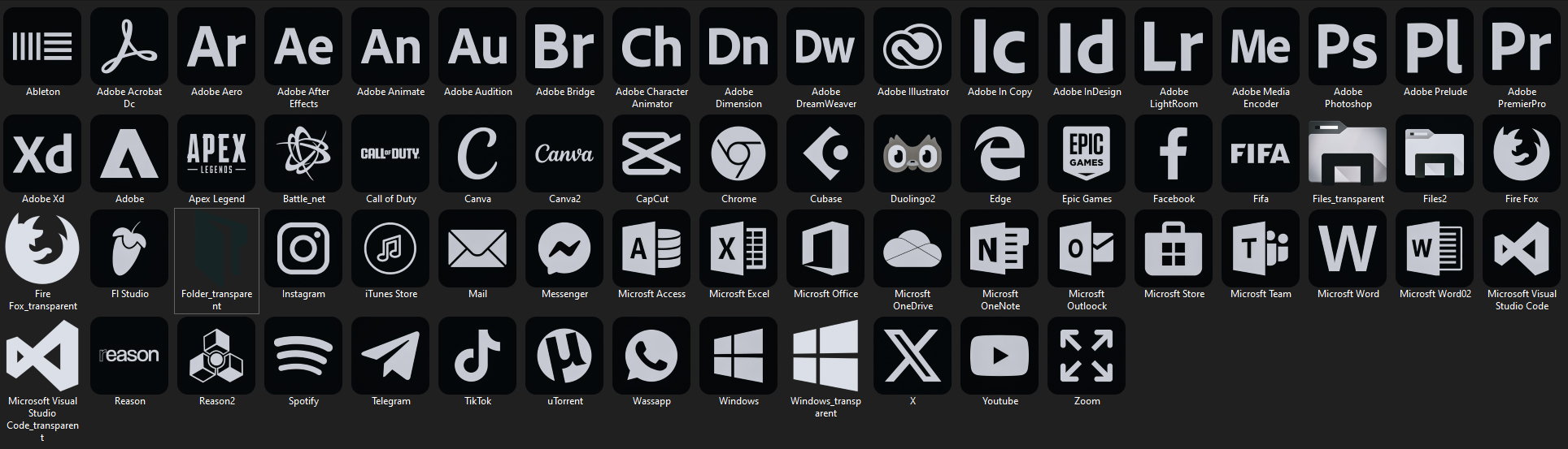 Windows Icon Character 67 Windows icons Design - Monochrome - icon format by MrOliverGreen on ...