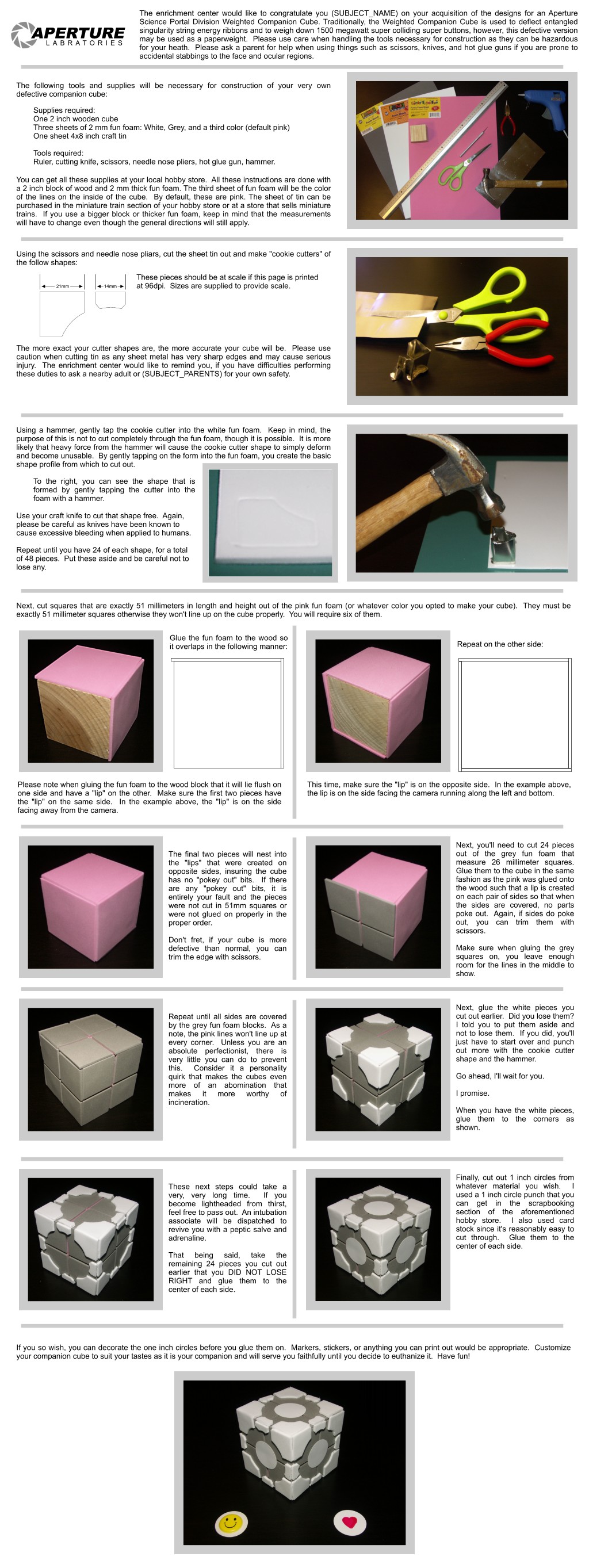 Companion Cube tutorial