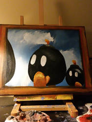 Bob-Omb Replica Painting from Mario 64