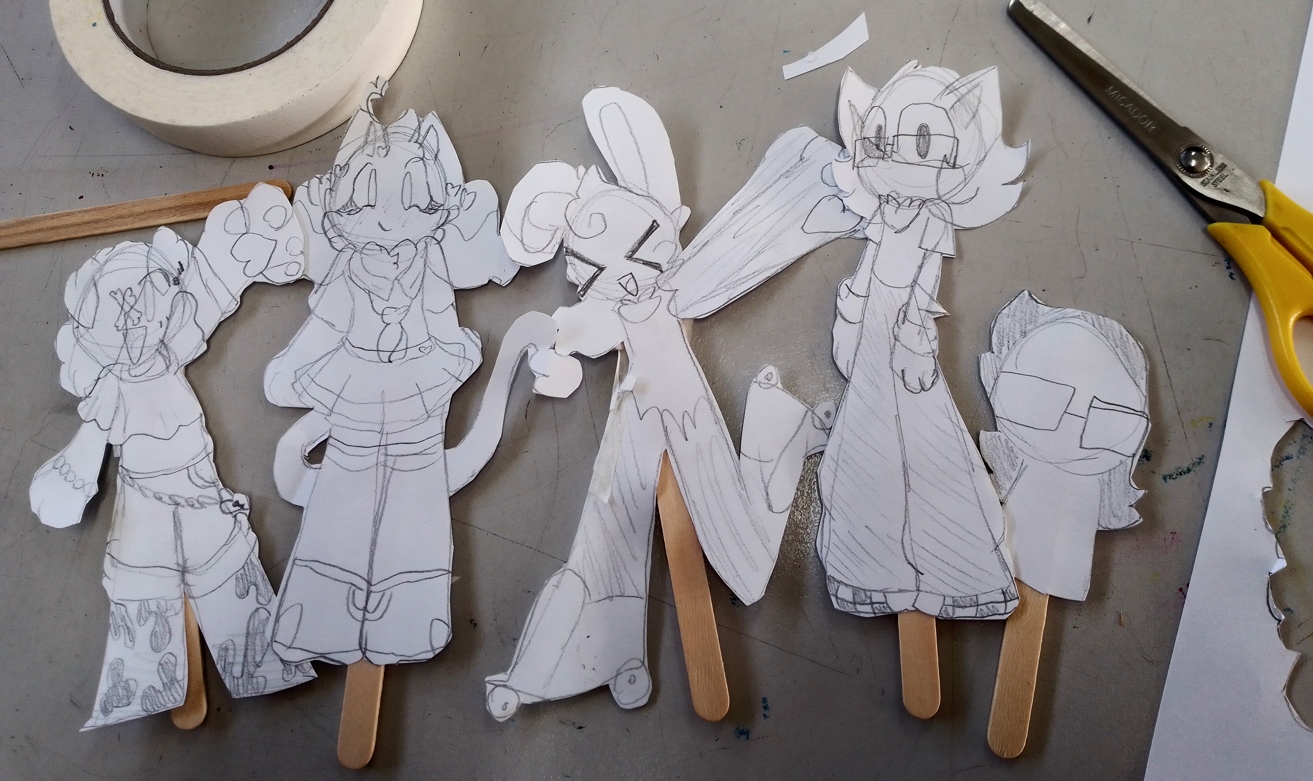Paper Pupper Furry Paper Puppet Pals by KichiRulz on DeviantArt