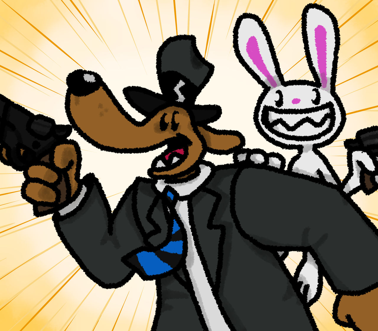 Sam and Max by ink-inkly on DeviantArt