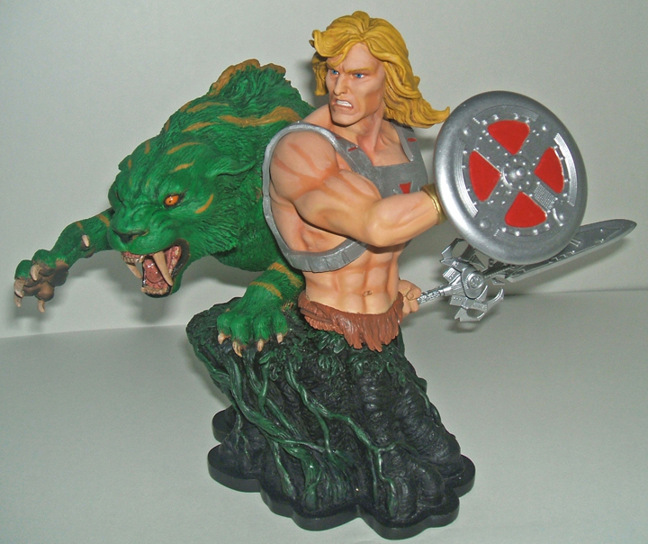 HE-MAN BATTLE-CAT BUST COMBO