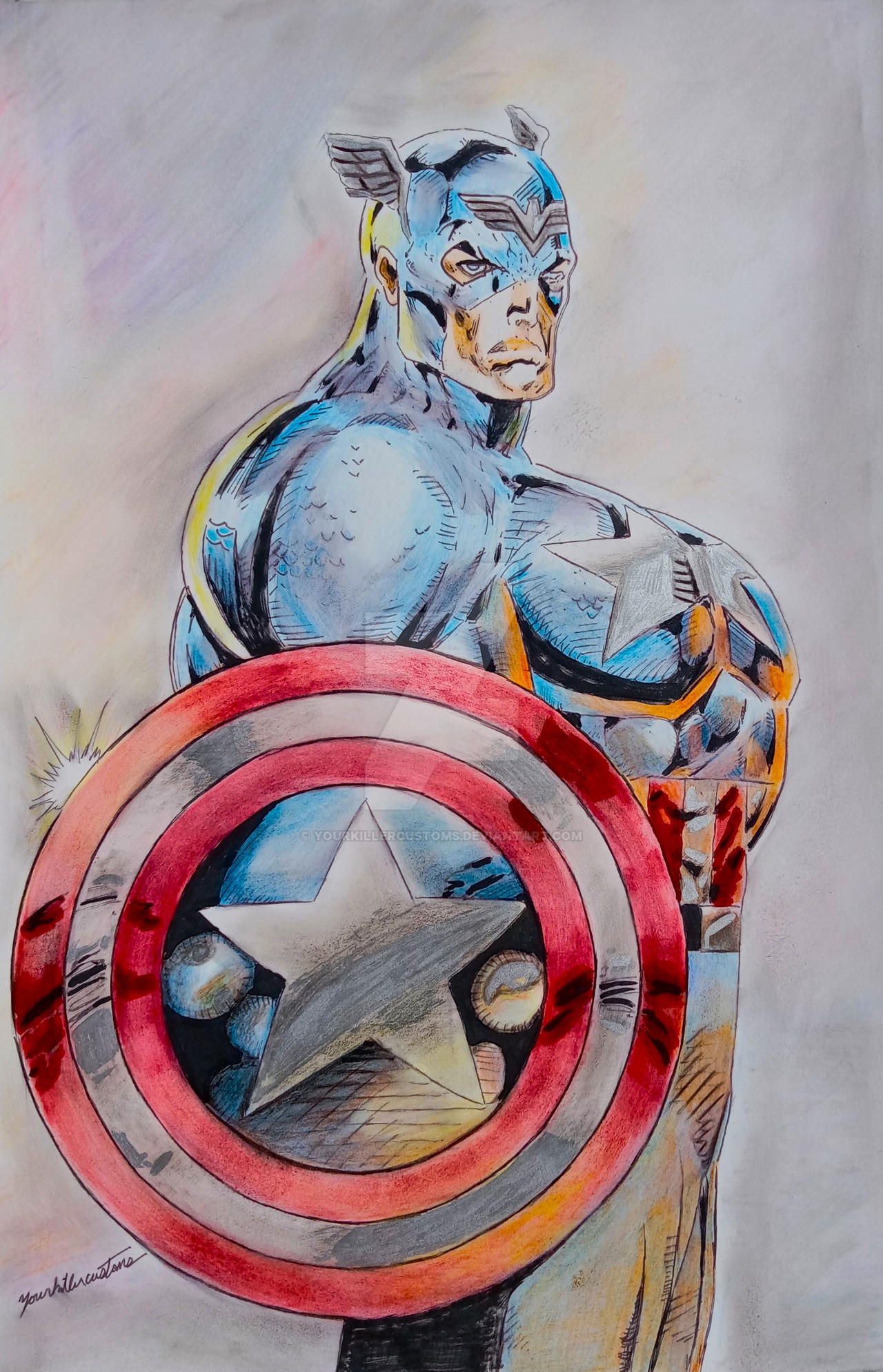 Rob Leafield Rob Liefeld Captain America by YKC (2) by YOURKILLERCUSTOMS on DeviantArt