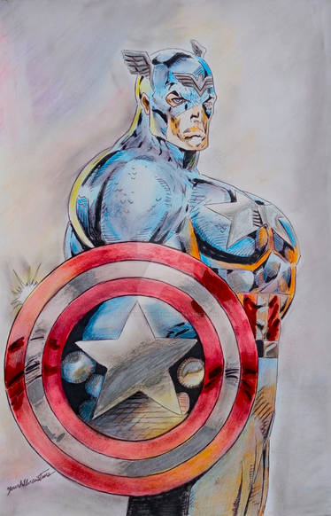 Rob Liefeld Captain America by YKC (2)