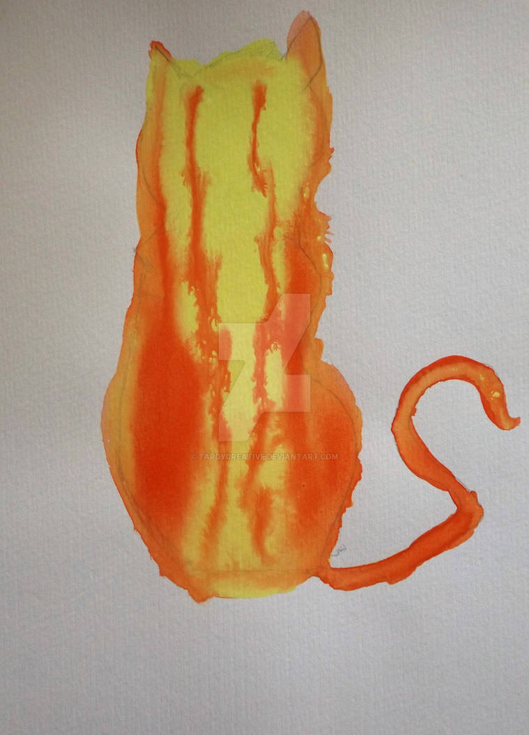 Fire Cat Abstract fire cat by TardyCreative on DeviantArt