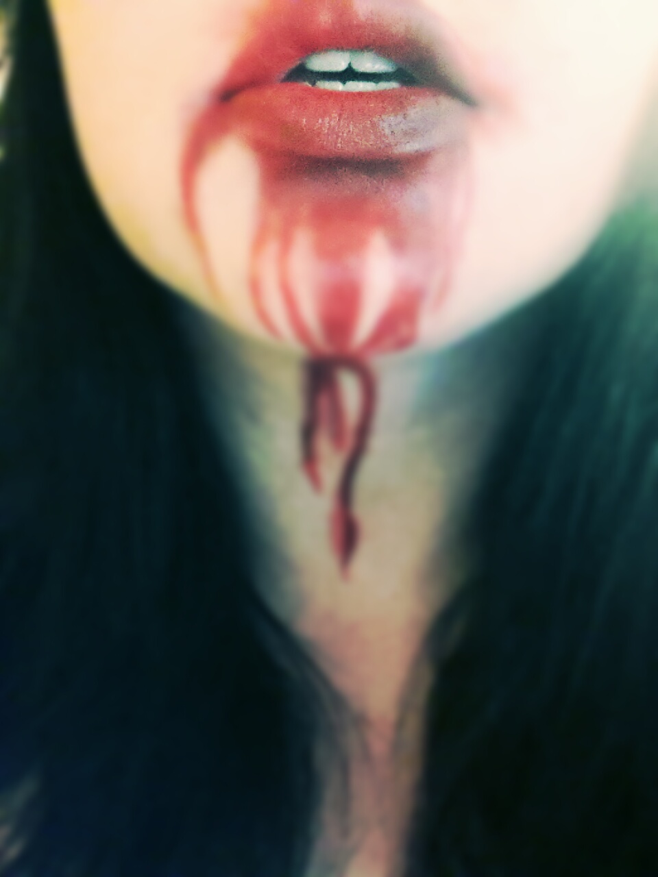 Bloody mouth