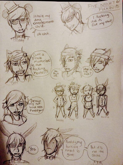 Fnaboy Note Five Nights @ F**kboys by OtakuAnimal on DeviantArt