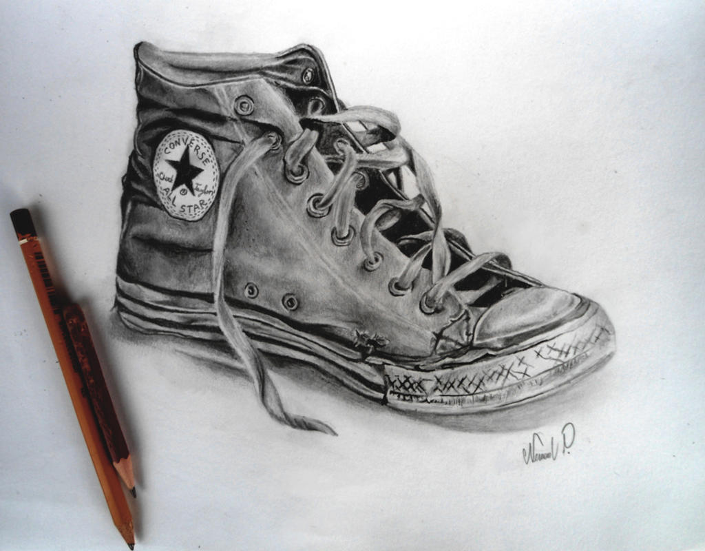 All Star Converse pencil drawing by pencilMaster180894 on DeviantArt