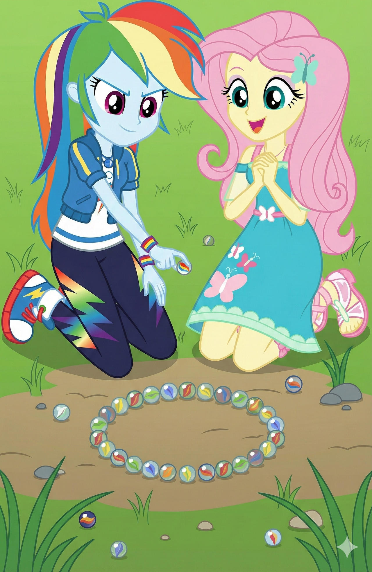 Knuckle Down, Fluttershy! by AlexanderBronySketch on DeviantArt