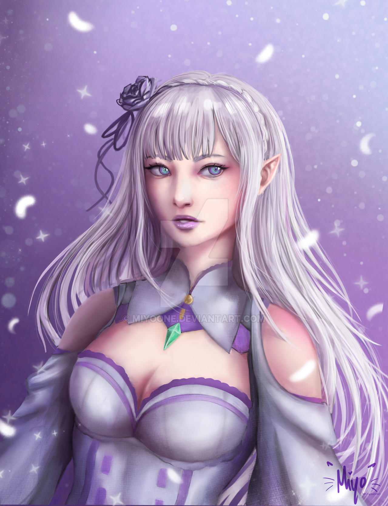 RE ZERO Emilia FANART By Miyoone On DeviantArt re-zero-emilia-fanart-by-miyoone-on-deviantart