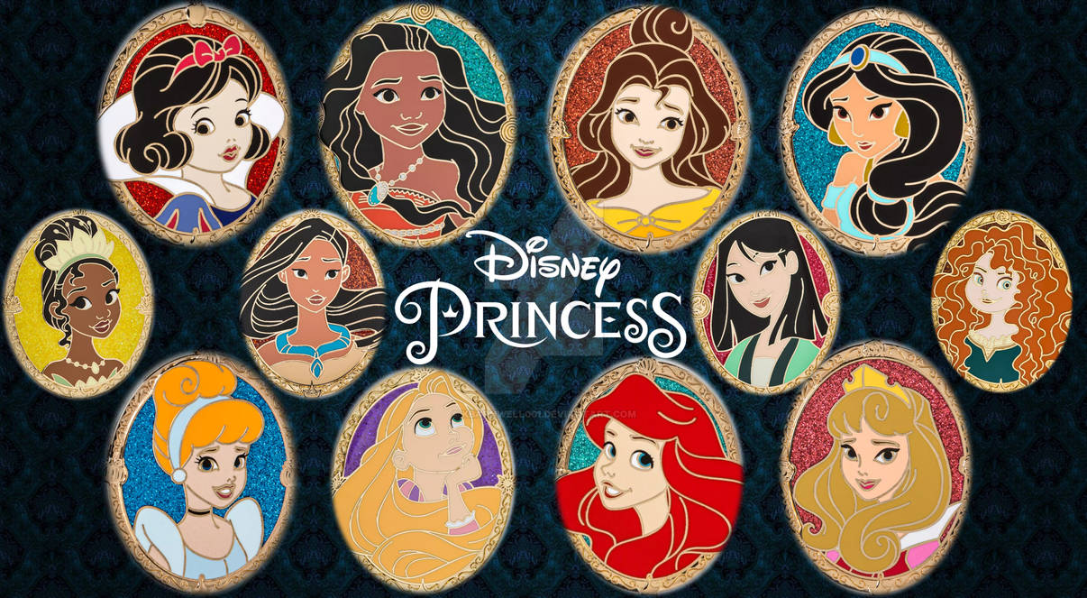 Disney Princess Pin Portrait Wallpaper by Kbarnwell001 on DeviantArt